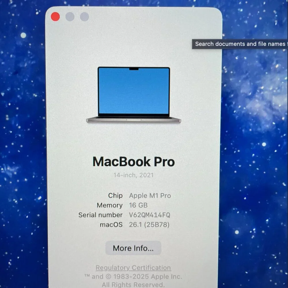 MacBook Pro 14” | 2021 | M1 Pro | 16GB | Works Perfectly | Screen Cracked